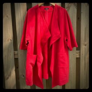 Lane Bryant Ponte Overpiece With Cascade Front